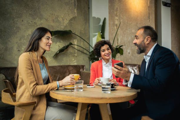 istock Business meeting at the cafe 2158044240