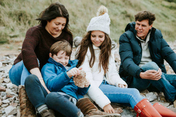 Happy family spending time together