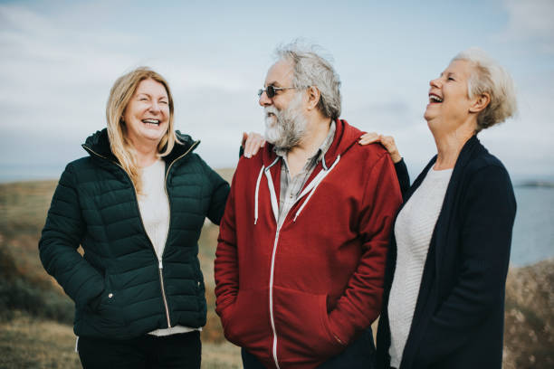 istock Group of seniors having fun together 2158045959