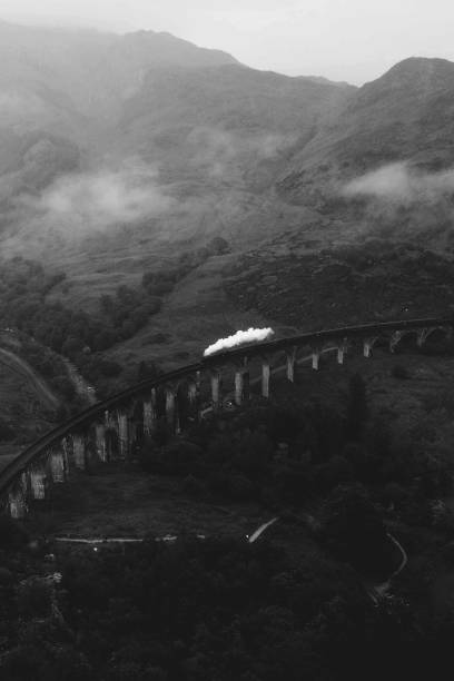 Glenfinnan Viaduct railway in Inverness-shire, Scotland