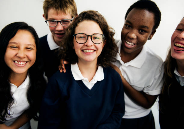 istock Group of students friends together smiling happiness 2158051094