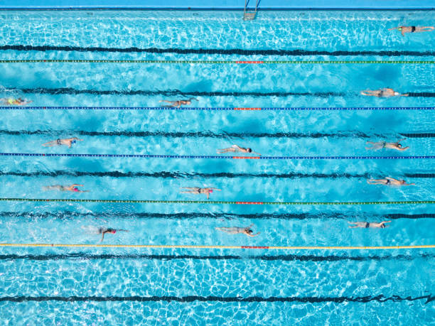 istock Professional swimmers in a Swimming Pool 2158057700