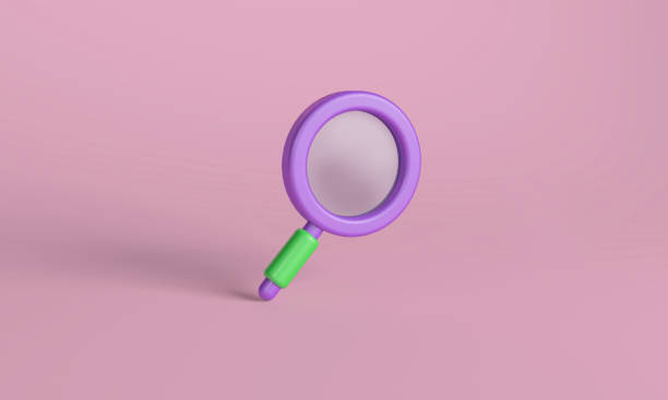 istock 3D Magnifying Glass on Pink Background 2158057752