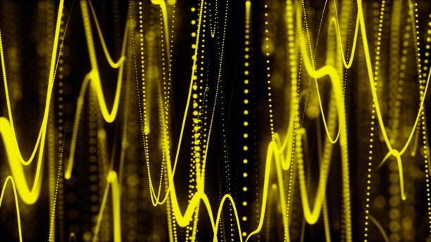 istock Abstract Speed motion in highway tunnel  digital particles dots and line twist and movement, Loop motion abstract background 2158061339