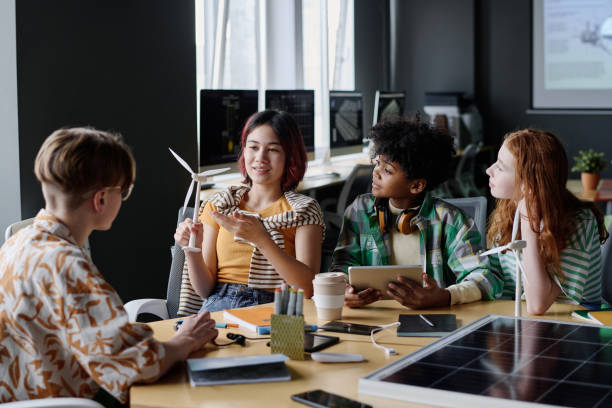 istock Group Of Teens During Environmental Education Lesson 2158061659
