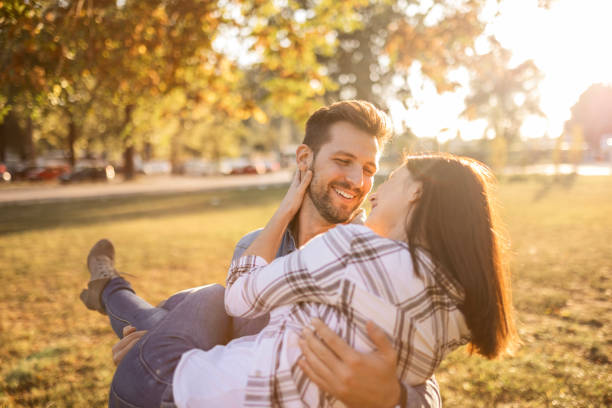 istock Loving Young Couple Having Fun 2158062309
