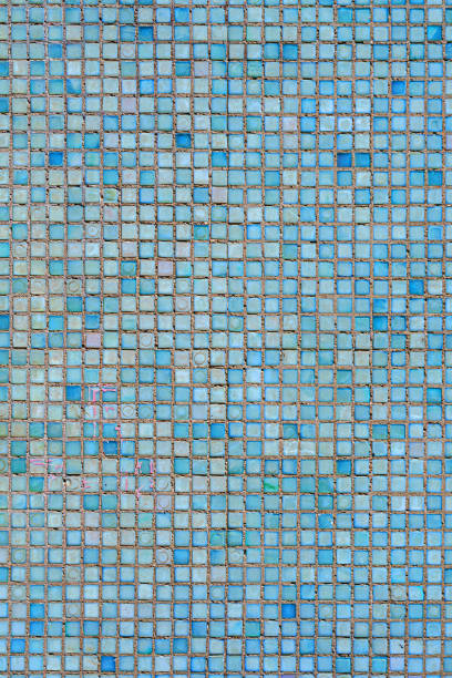 istock Wall of small blue tiles. 2158062424