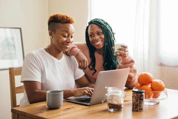 istock Happy gay couple in the kitchen 2158069558