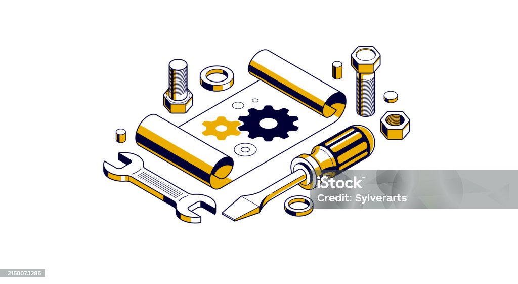 Mechanical Engineering Project Concept Engine Draft Plan Drawing ...