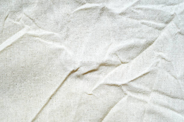 istock White cotton fabric texture background, Wrinkle surface textile, wallpaper, banner 2158078805