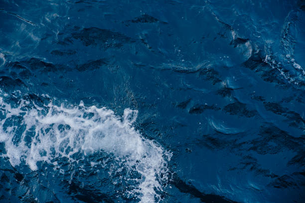 istock Top view dark blue sea water wave. 2158080389