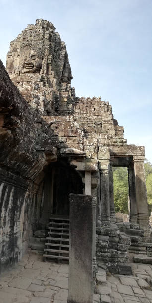 istock A Khmer masterpiece dedicated to Buddhism, Bayon Temple. 2158082828