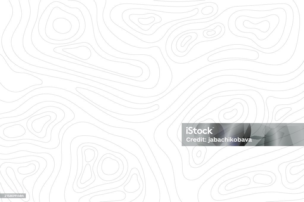 Standard Line Geography Topographic Map Background Geographic Line Map With Elevation ...