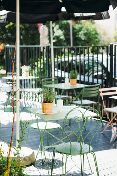istock Summer Outdoor Restaurant Terrace 2158092966