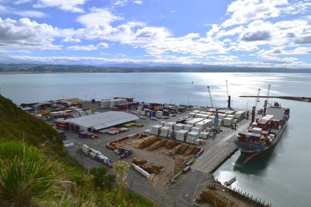 istock Container ship in the Port of Napier 2158095140