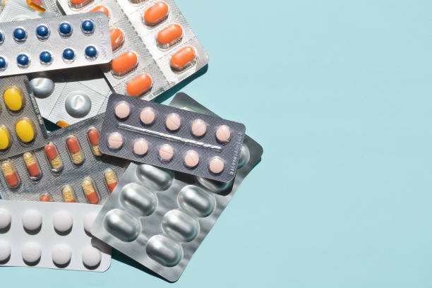 istock Pile of pills in blister 2158100119