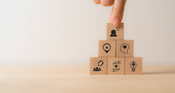istock Personal branding concept. Creating and promoting a unique identity, image and reputation. Businessman building a strong personal brand for increasing opportunities, recognition and business success. 2158104400