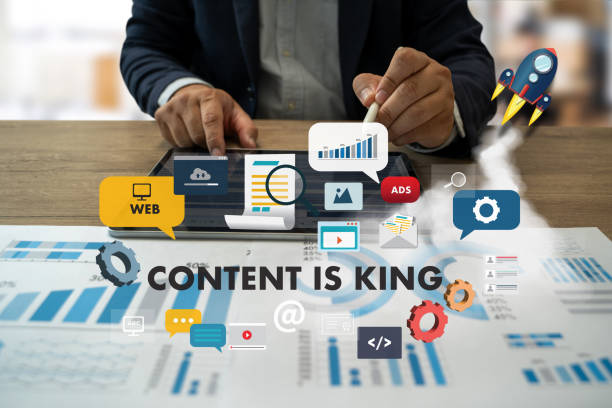 content marketing Content Data Blogging Media Publication Information Vision Concept
