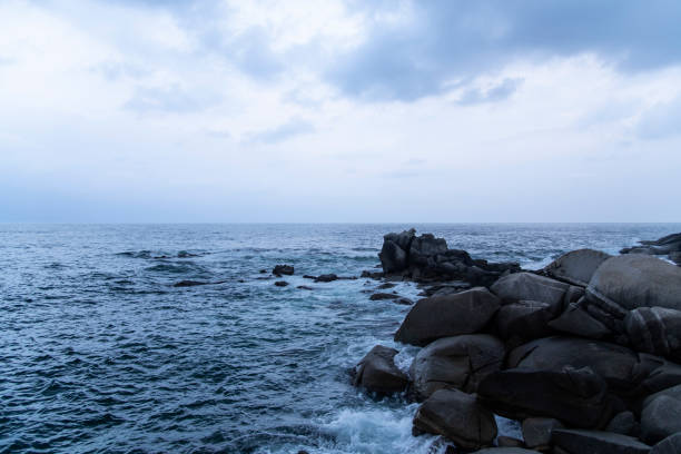 idyllic and peaceful seaside view during travel