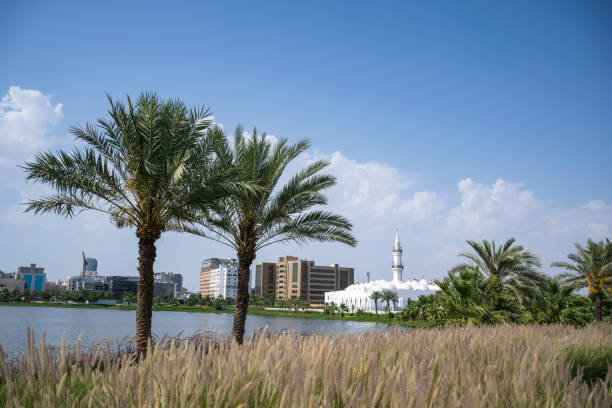 One of the most stunning sights in Al Khobar, Saudi Arabia, is the Corniche Mosque.