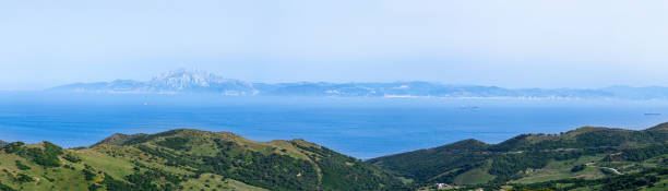 istock Panoramic view of Gibraltar Strait from Spanish side 2158125248