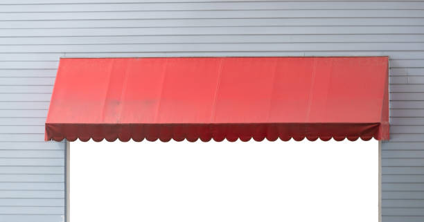 Awning isolated on white background. 3D render