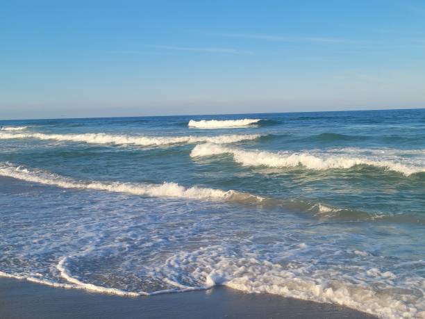 Seaside Park swirling blue waves