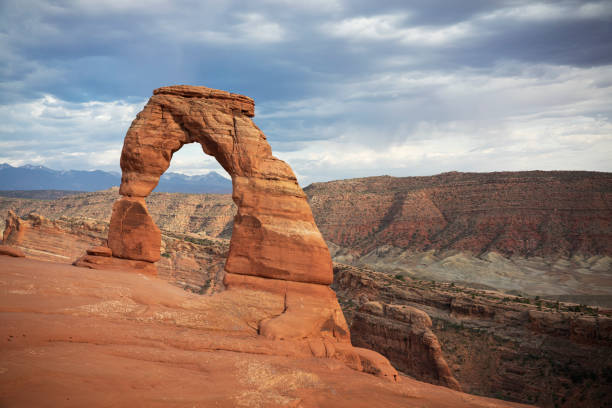 Landscape photograph of Delicate Arch in Arches National Park. Moab, Utah