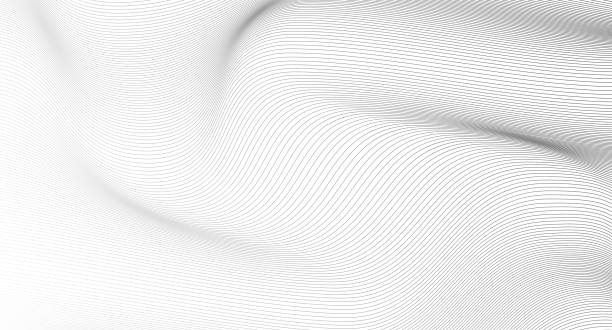 istock Illustration of the gradient pattern of black lines on white background 2158133291