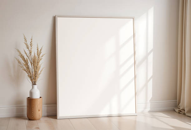 istock Frame Interior Wall Art Poster Room Mockup 2158133591