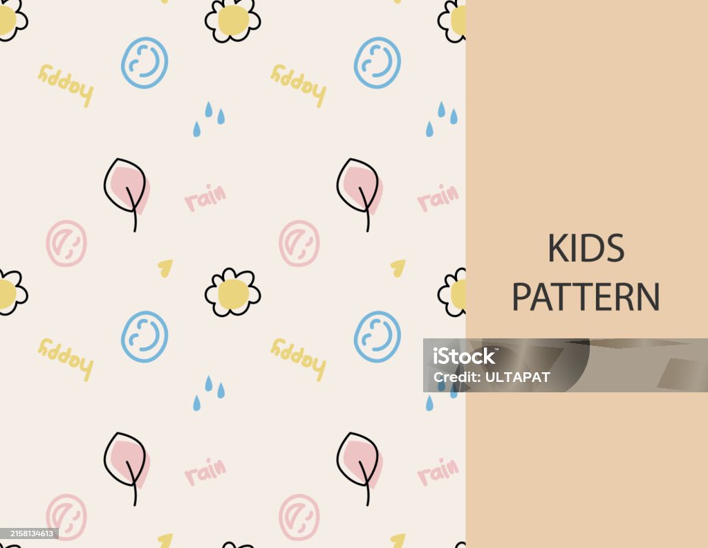 Pattern Design Children Cute Children Pattern Cute Seamless Pattern Design Stock Illustration ...