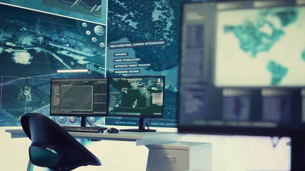 istock Military operations command center used in following national threats 2158135105