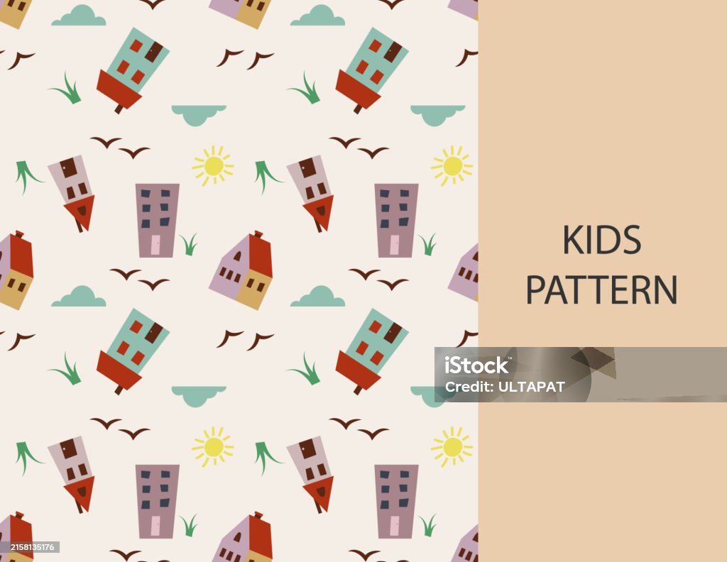 Pattern Design Children Cute Children Pattern Cute Seamless Pattern Design Stock Illustration ...