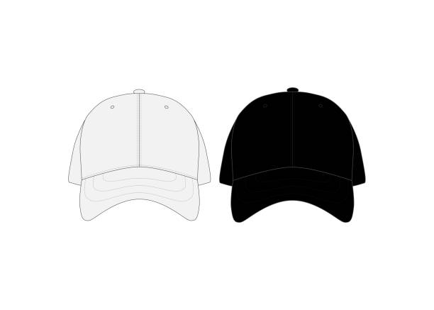 istock Streetwear Mock-up Templates Trucker Hat Snapback Fitted Cap Hat Vector Illustrations 3D Realistic Black Cap Mockup Modern Fashion Accessories Collection 2158135650