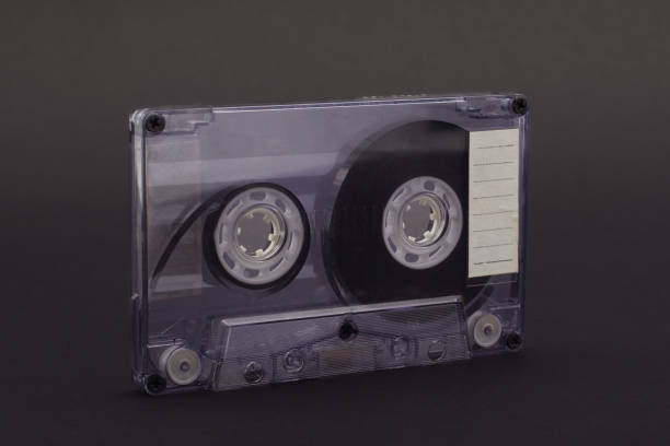 istock Vintage Audio Cassette on Dark Background 2158136240
