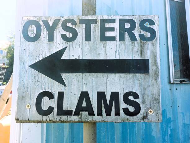 istock Seattle Oysters and Clams Sign 2158136534