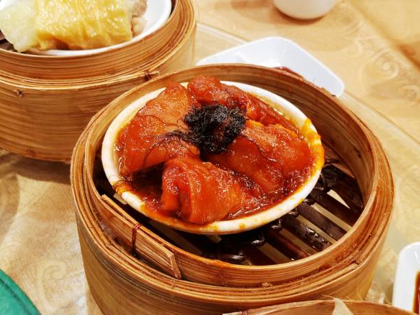 istock Braised Pork Knuckles with Mushrooms Black Moss and Red fermented bean curd 2158138512