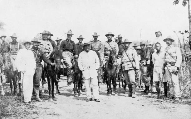 istock Antique photograph of Philippines during the Spanish American War 2158140423