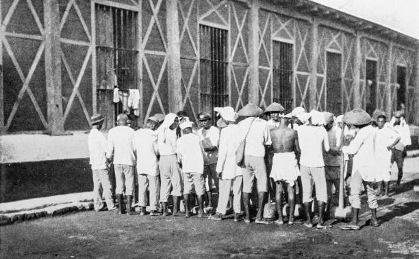 istock Antique photograph of Philippines during the Spanish American War, Prisoners, Manila Penitentiary 2158141012
