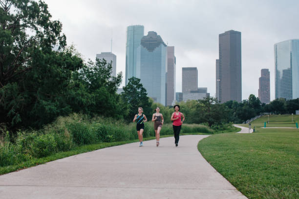 istock Morning Women's Running Group In Houston 2158141276