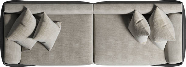 istock Top view of sofa with cushions 2158145978