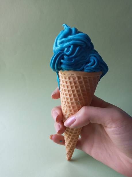 Ice cream blue color