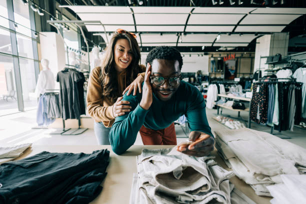 istock Couple shopping together 2158155773