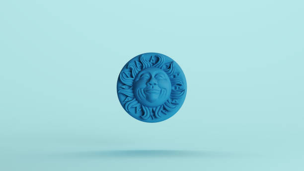 A mayan mask of the sun