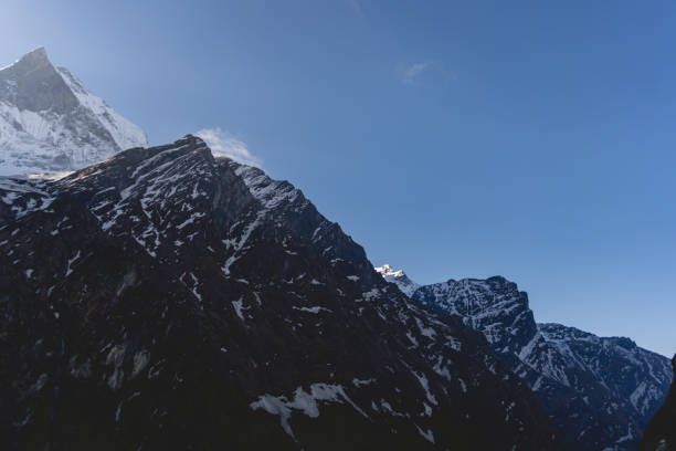 istock Dramatic Mountain Landscape in Nepal, Stunning Rugged Mountains of Nepal 2158164818