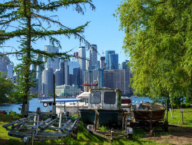 Beautiful Toronto Landscape, view from Toronto Island