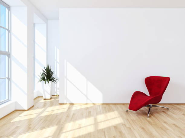 istock Large luxury modern bright interiors Living room mockup illustration 3D rendering image 2158169614