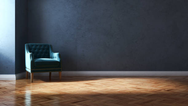 istock Large luxury modern bright interiors Living room mockup illustration 3D rendering image 2158171777