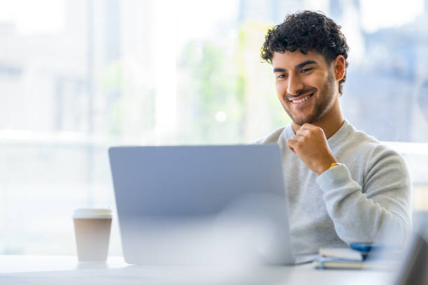 istock Businessman working on a laptop computer in the office 2158171808