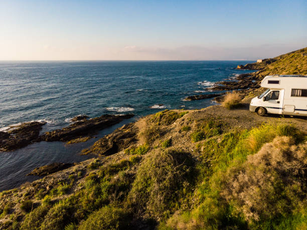 istock Camper car on coast, Almeria Spain 2158175154